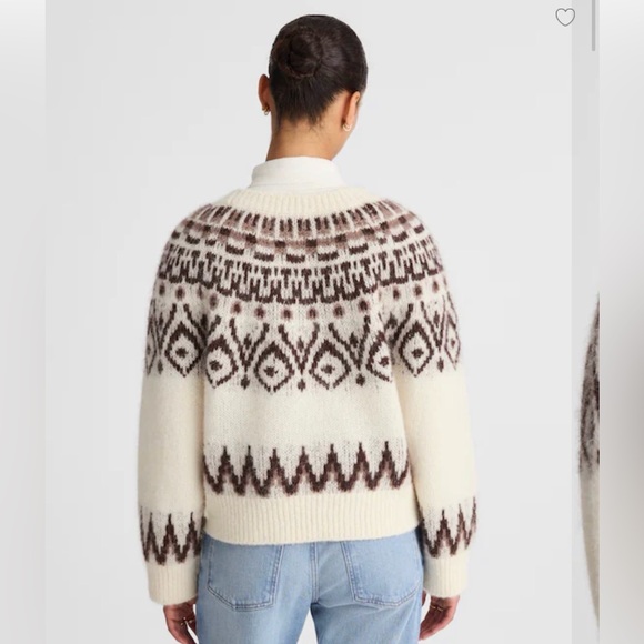 MADEWELL SIZE S Fair Isle Boxy Sweater NY471 - Picture 2 of 7